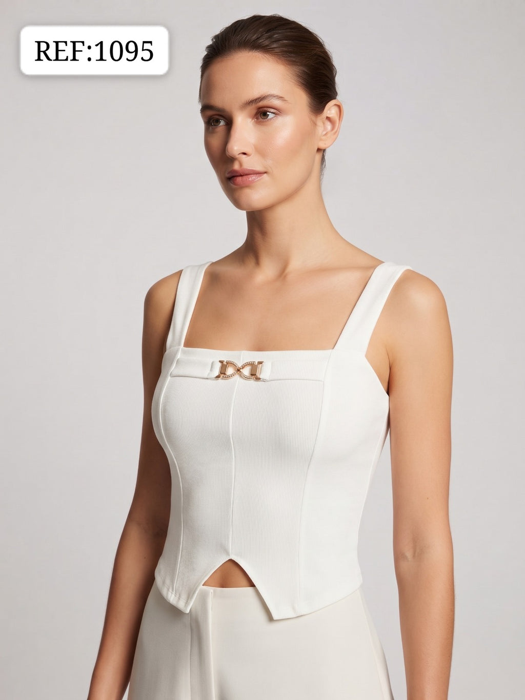 BLUSA DAMA CON DETALLE FRONTAL- REF 1095