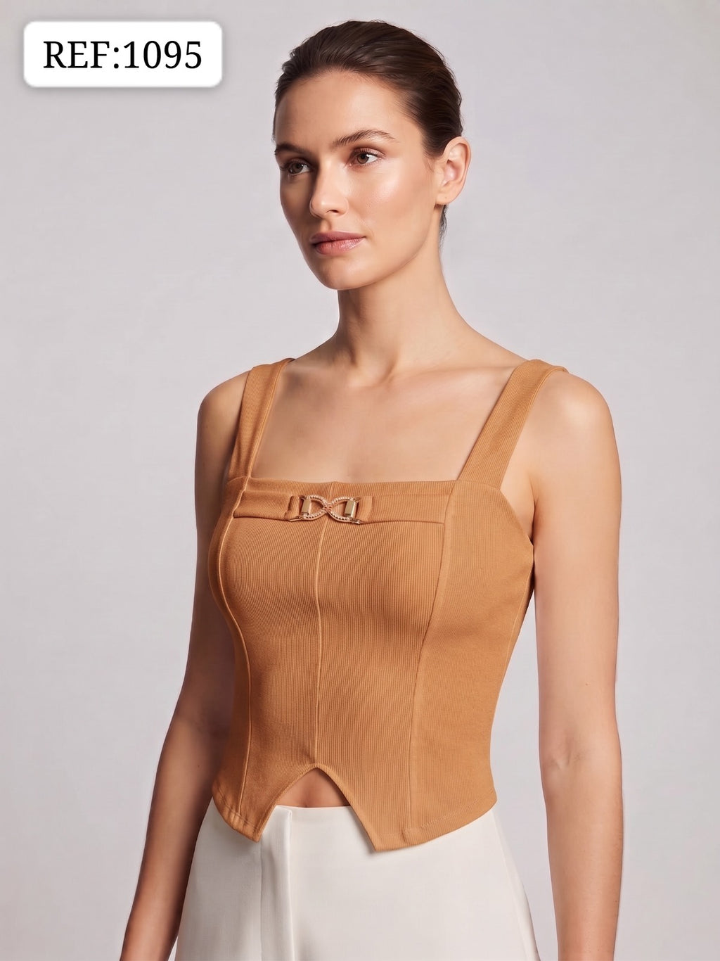 BLUSA DAMA CON DETALLE FRONTAL- REF 1095