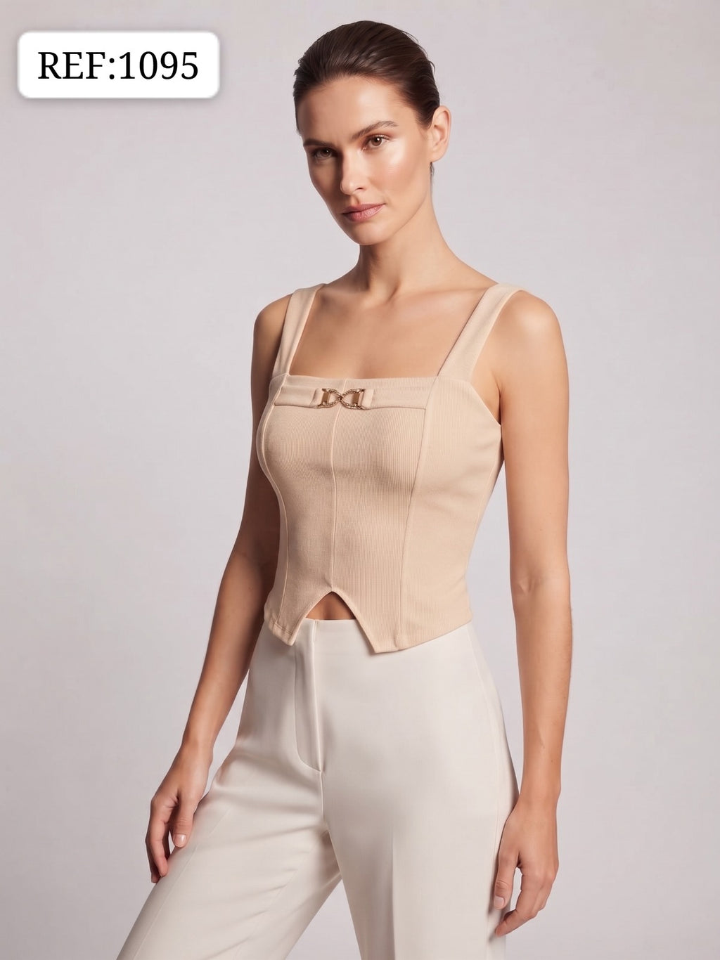 BLUSA DAMA CON DETALLE FRONTAL- REF 1095