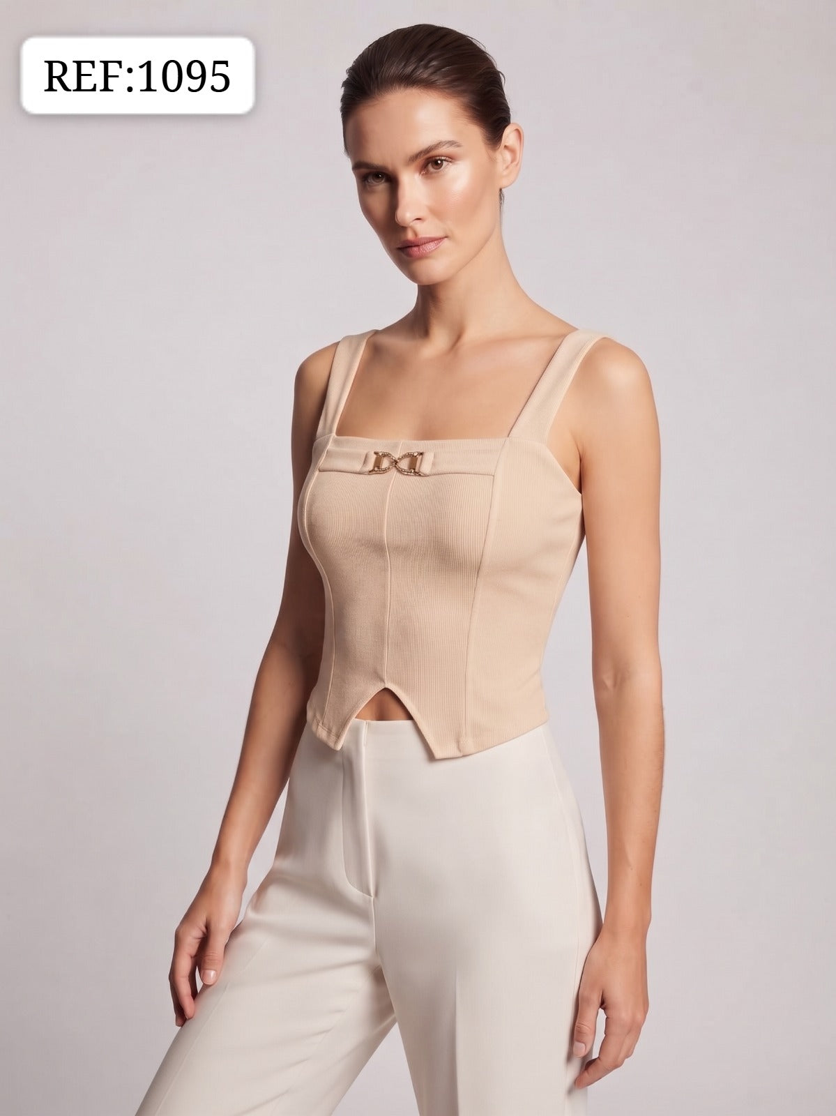 BLUSA DAMA CON DETALLE FRONTAL- REF 1095