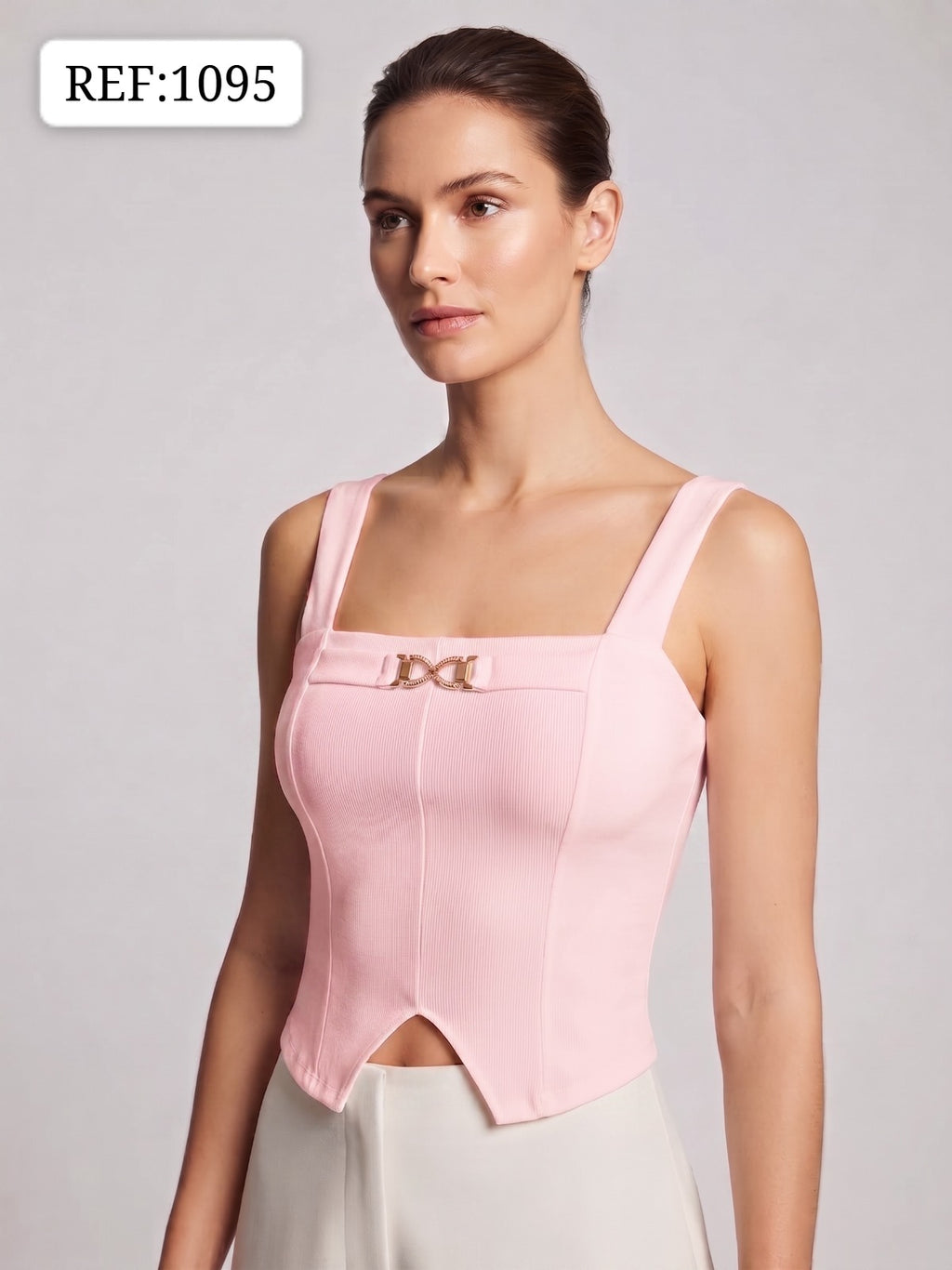 BLUSA DAMA CON DETALLE FRONTAL- REF 1095