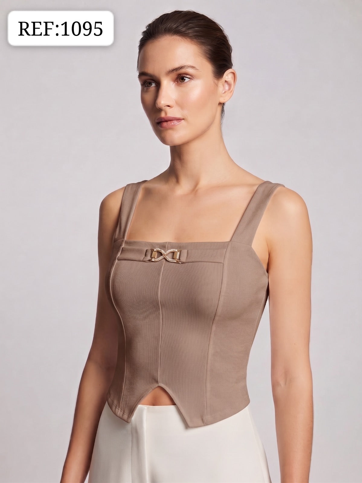 BLUSA DAMA CON DETALLE FRONTAL- REF 1095