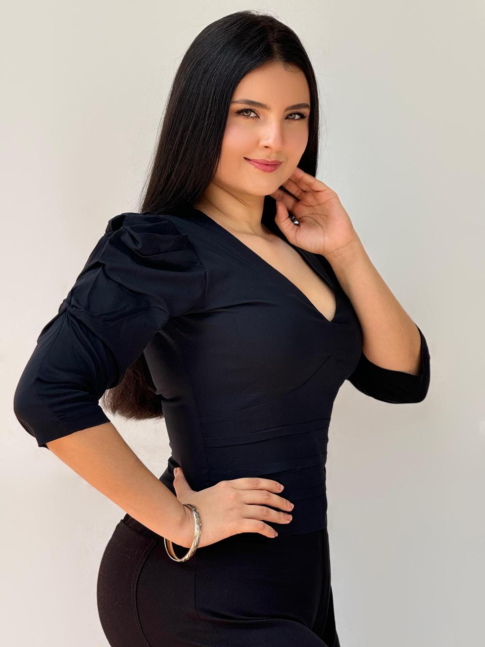 BLUSA ESCOTE EN V 848