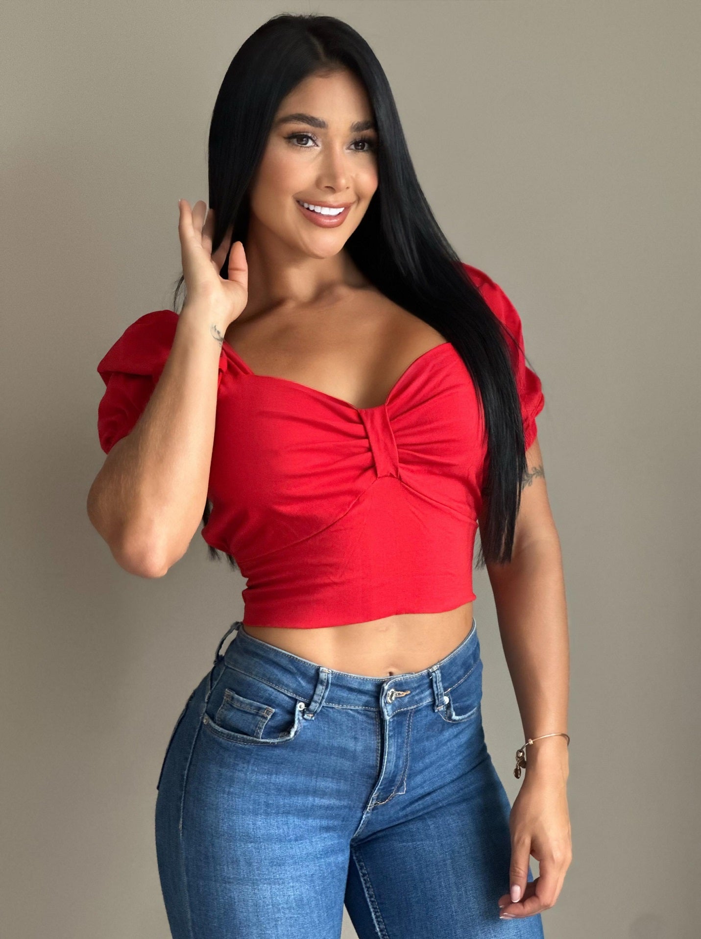 BLUSA CON MOÑO ATRÁS 930