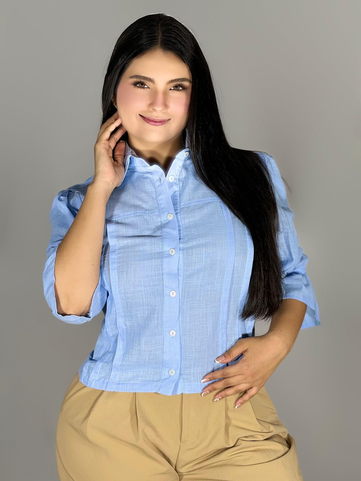 BLUSA CAMISERA LINO  953