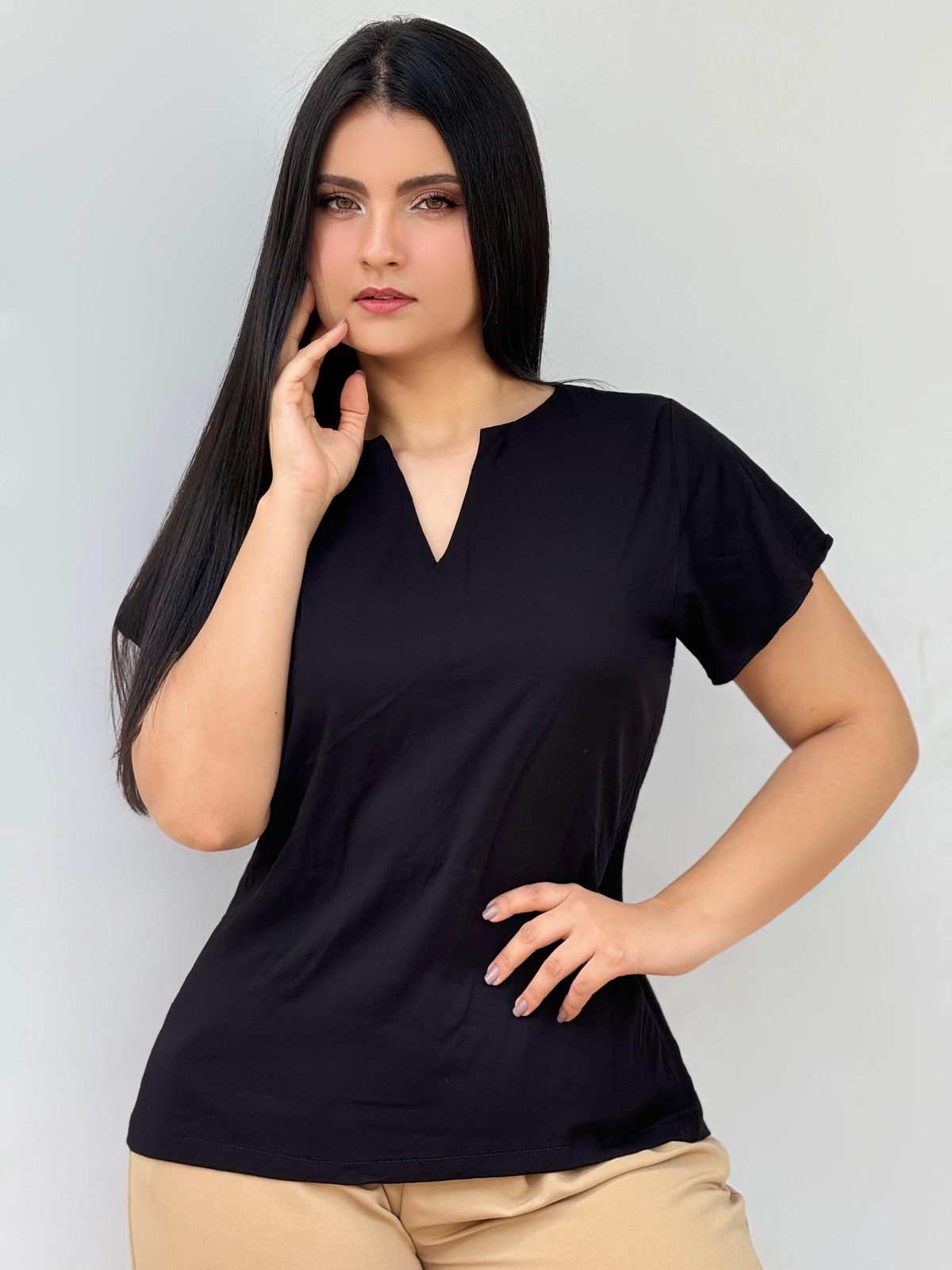 BLUSA CUELLO EN V 945