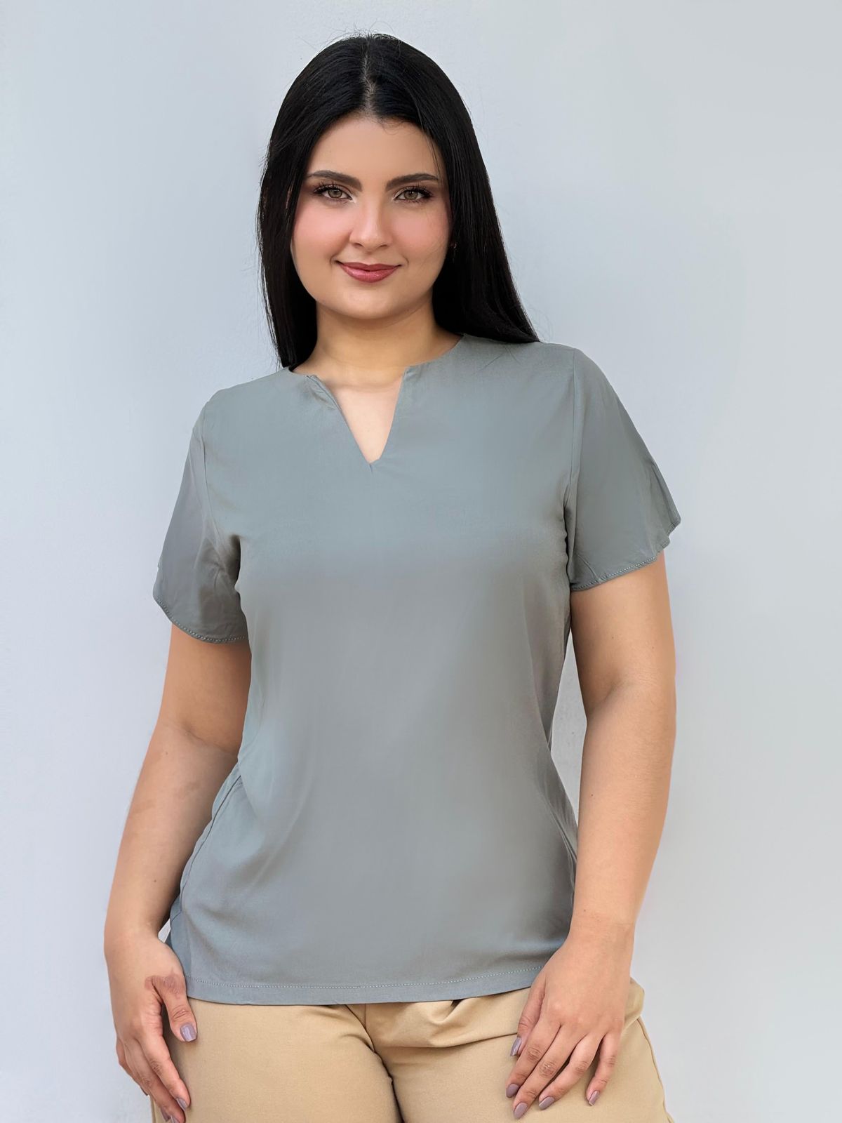 BLUSA CUELLO EN V 945