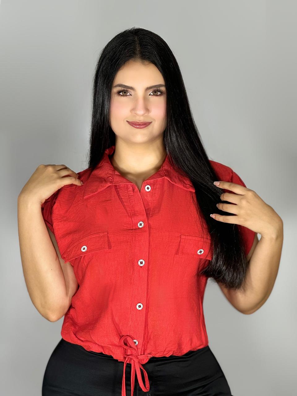 BLUSA CAMISERA CORTA 951