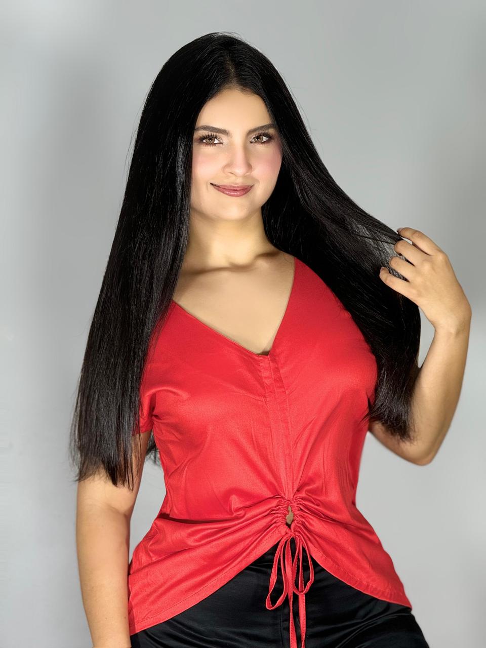 BLUSA TIPO RUCHER 958