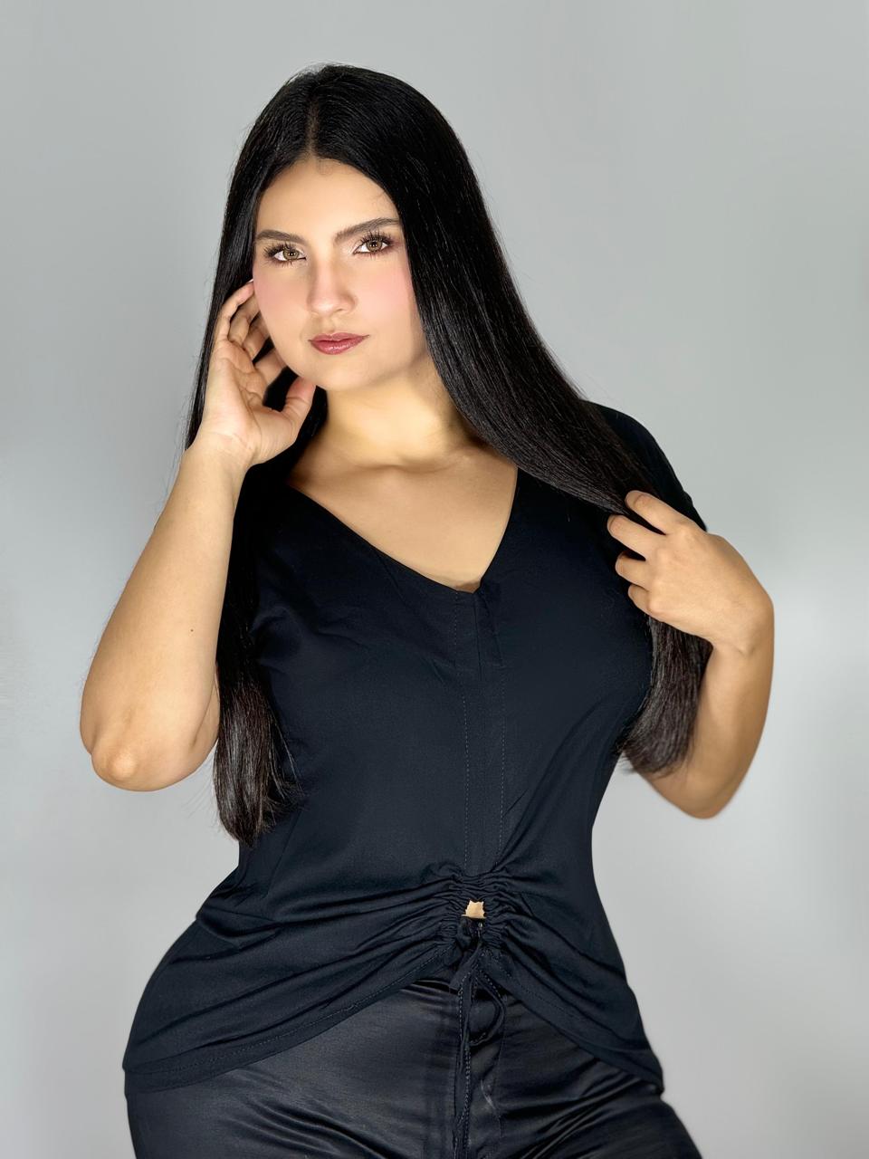 BLUSA TIPO RUCHER 958