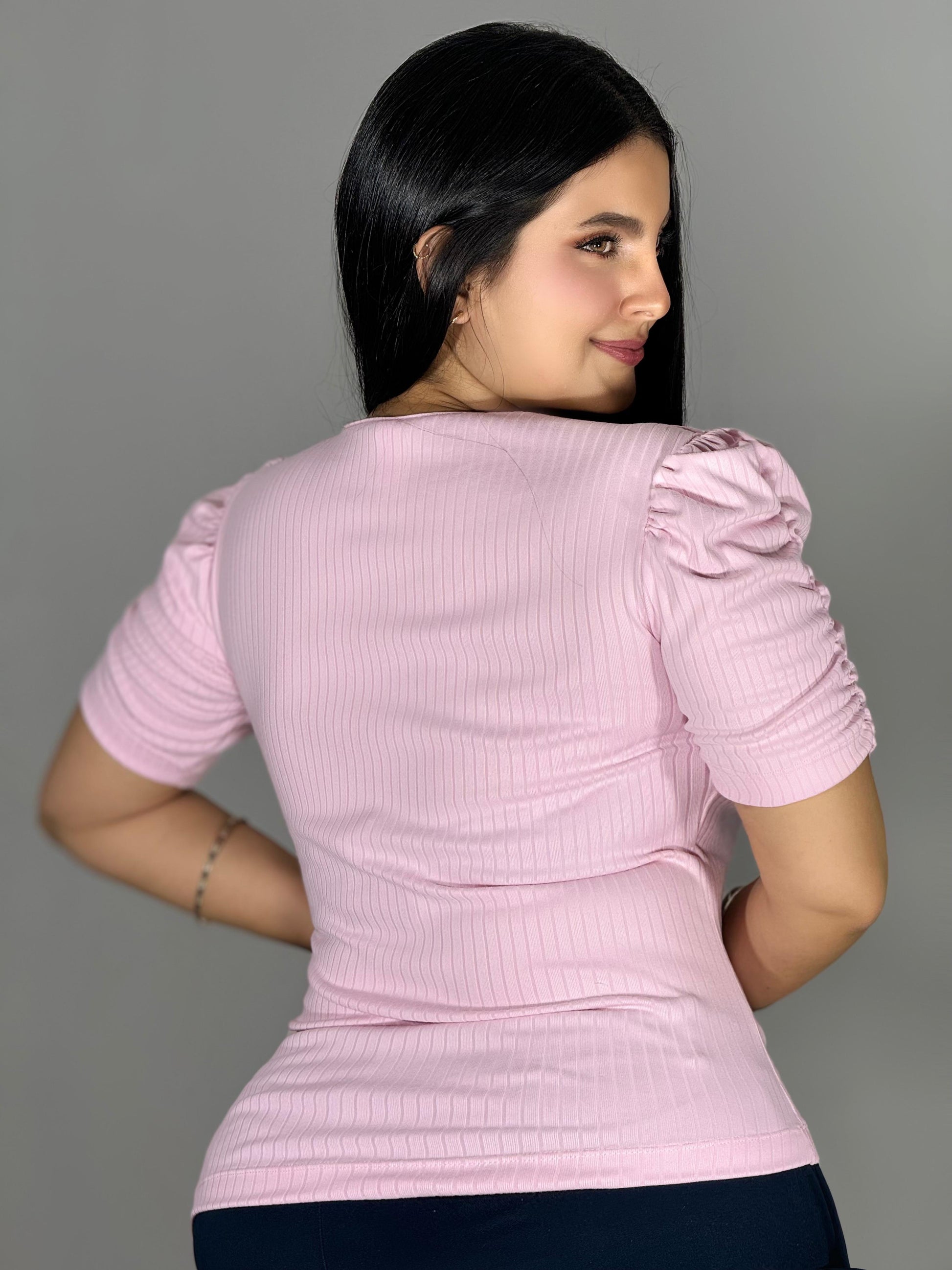 BLUSA RIB ESCOTE  EN V  969