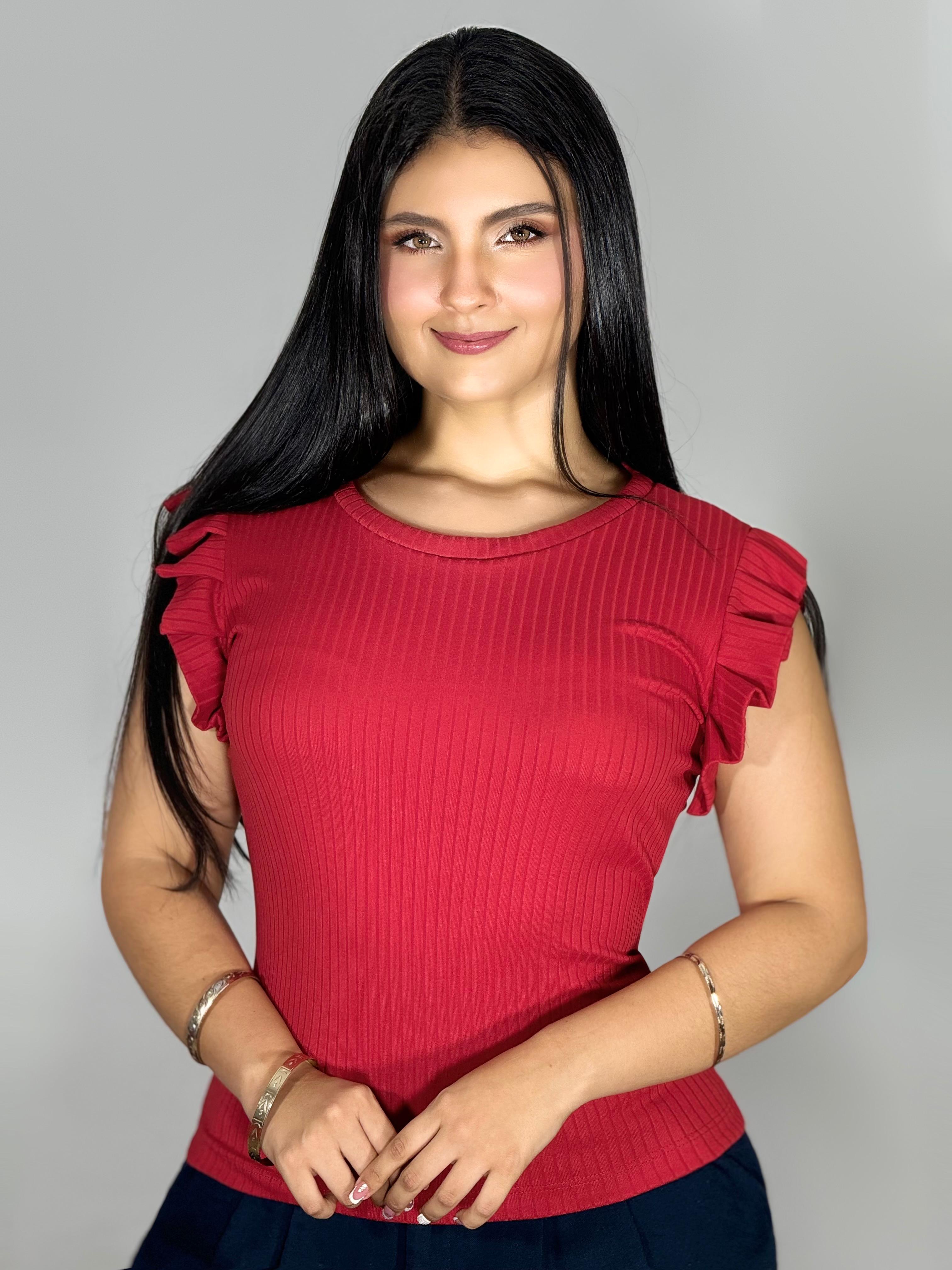 BLUSA RIB BOLERO EN MANGA 964