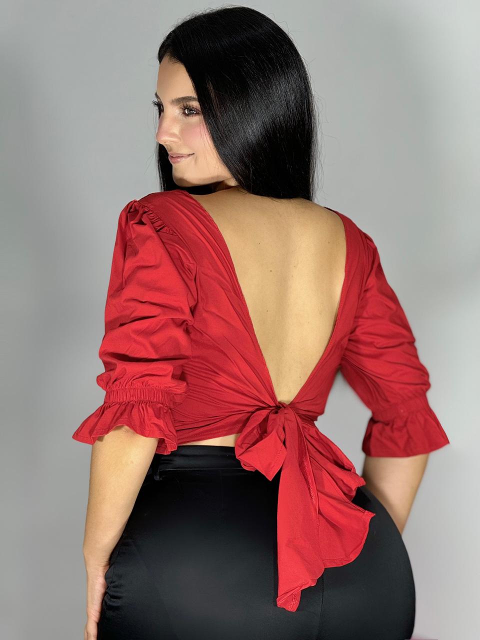 BLUSA CON MOÑO 928
