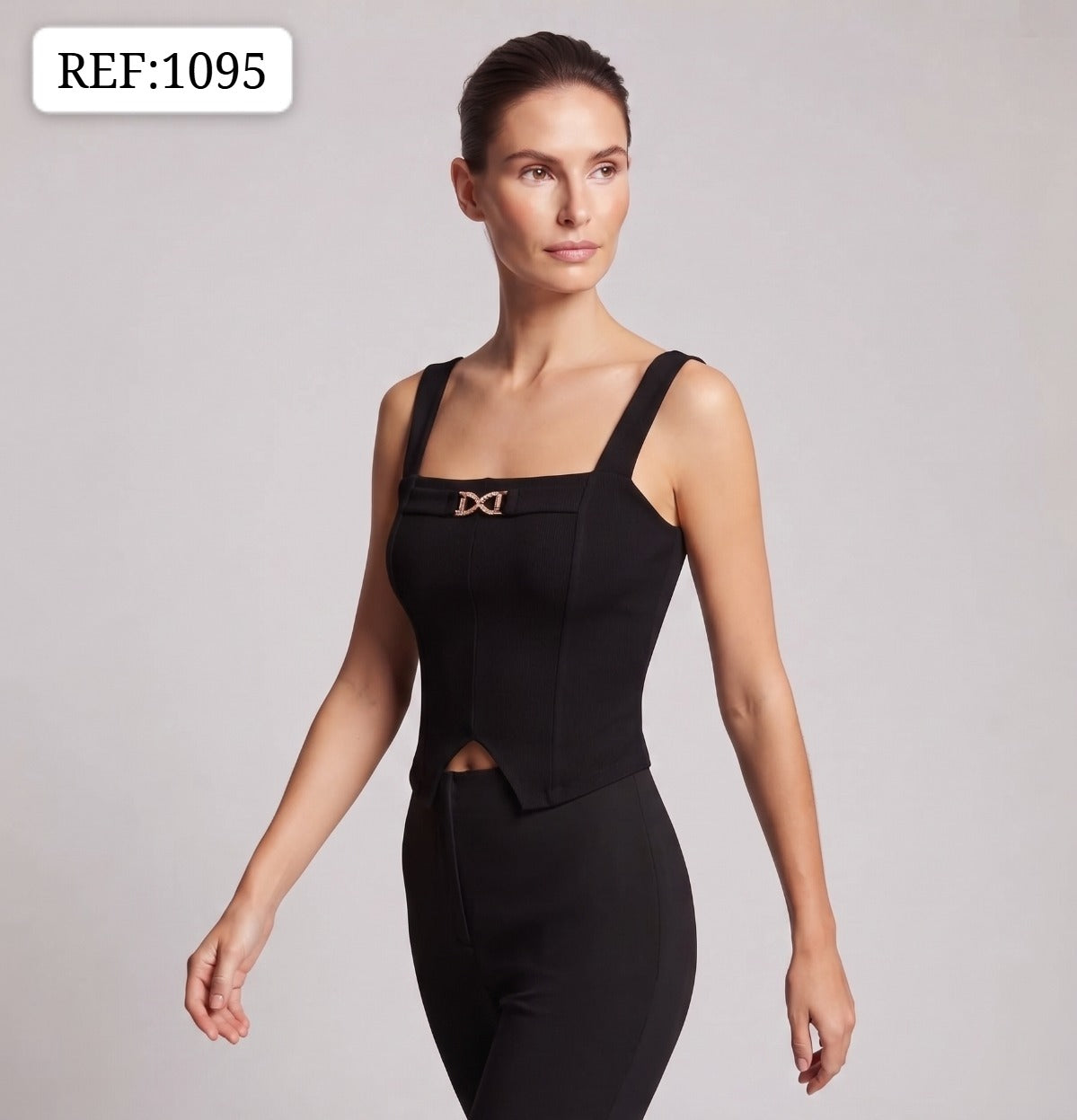 BLUSA DAMA CON DETALLE FRONTAL- REF 1095