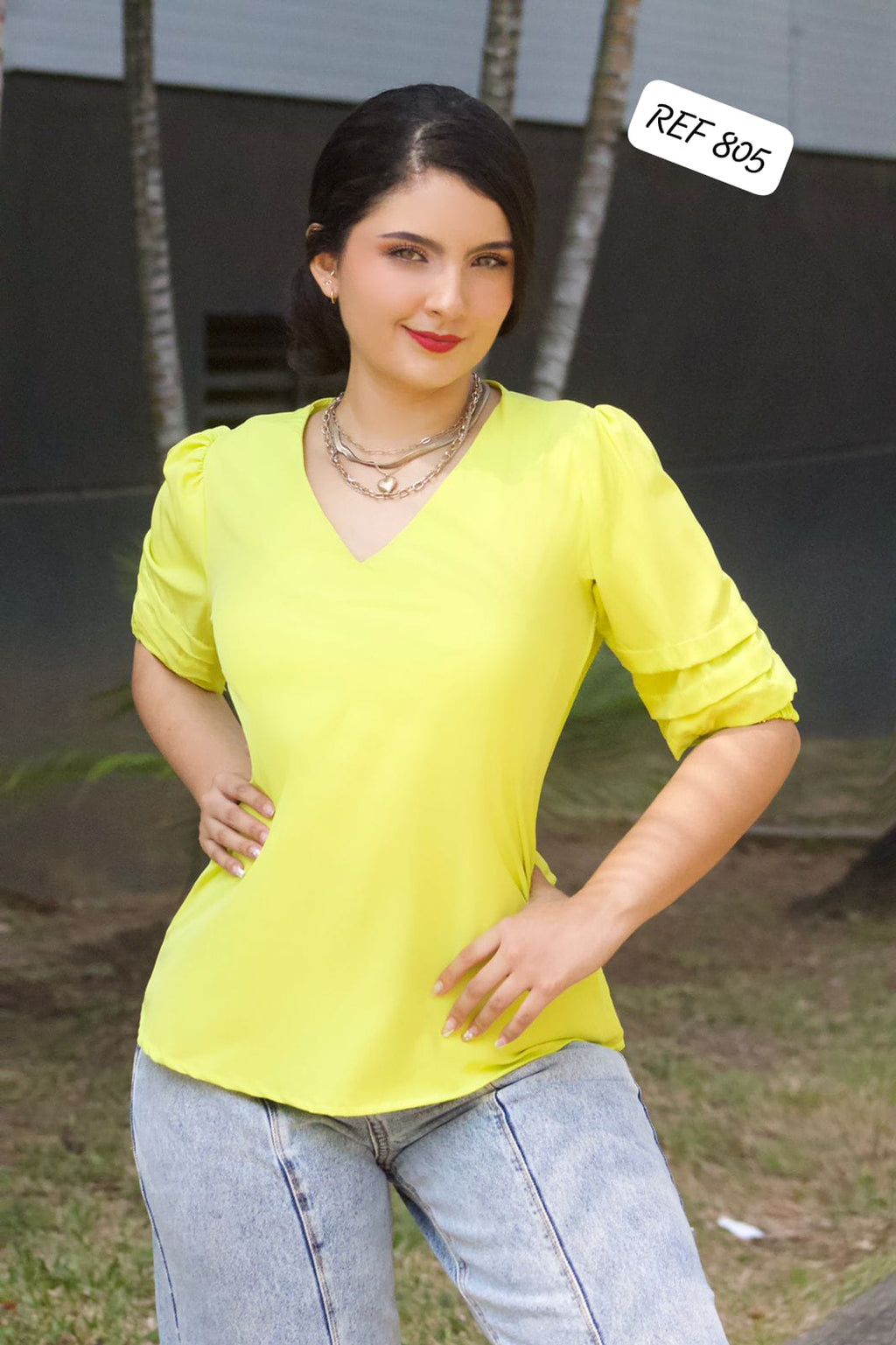 BLUSA DAMA 805 - Blusa Rosa Linda