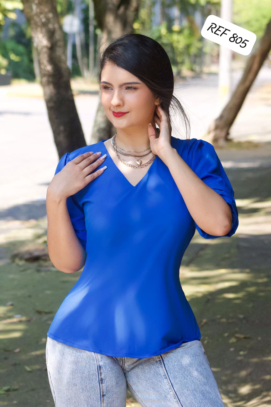 BLUSA DAMA 805 - Blusa Rosa Linda