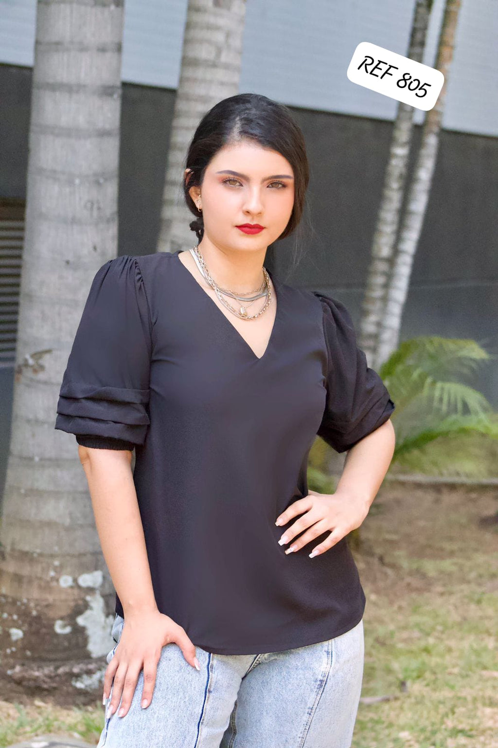 BLUSA DAMA 805 - Blusa Rosa Linda