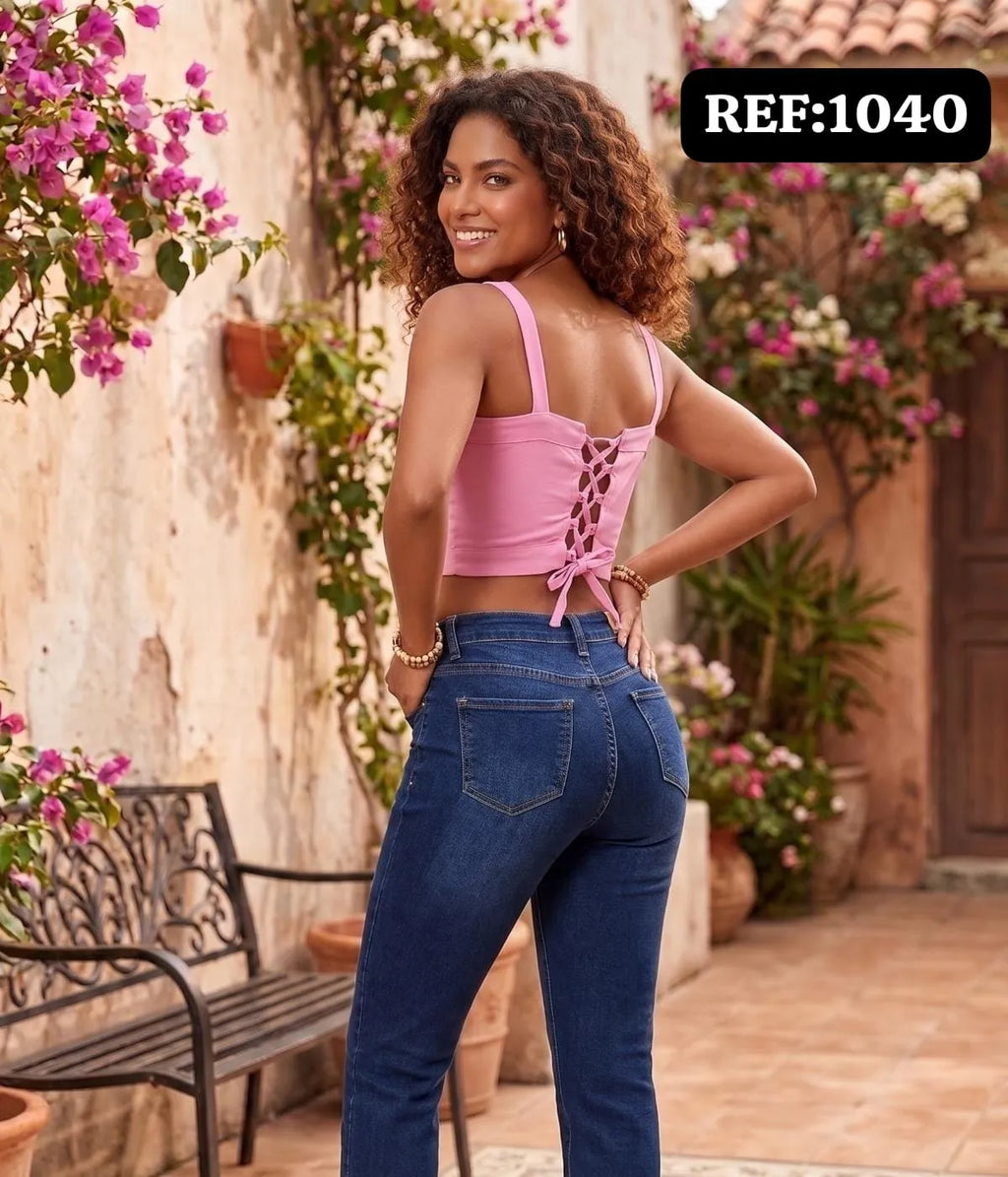BLUSA DAMA CON ESCOTE DE CORAZON REF 1040