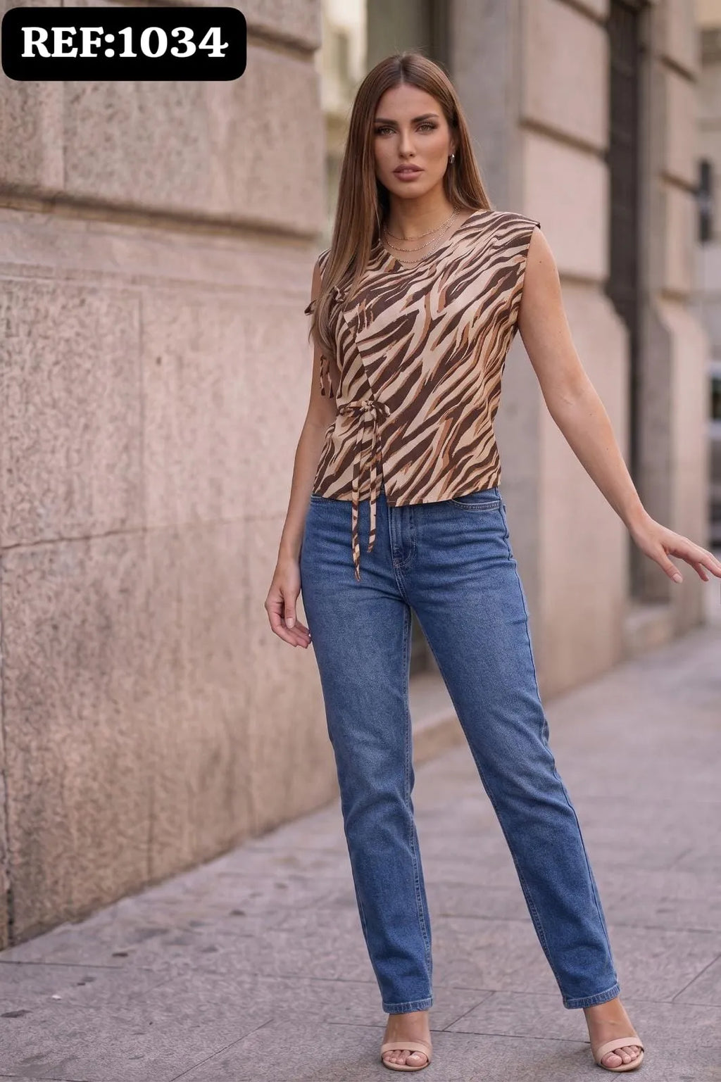 BLUSA DAMA ANIMAL PRINT REF 1034