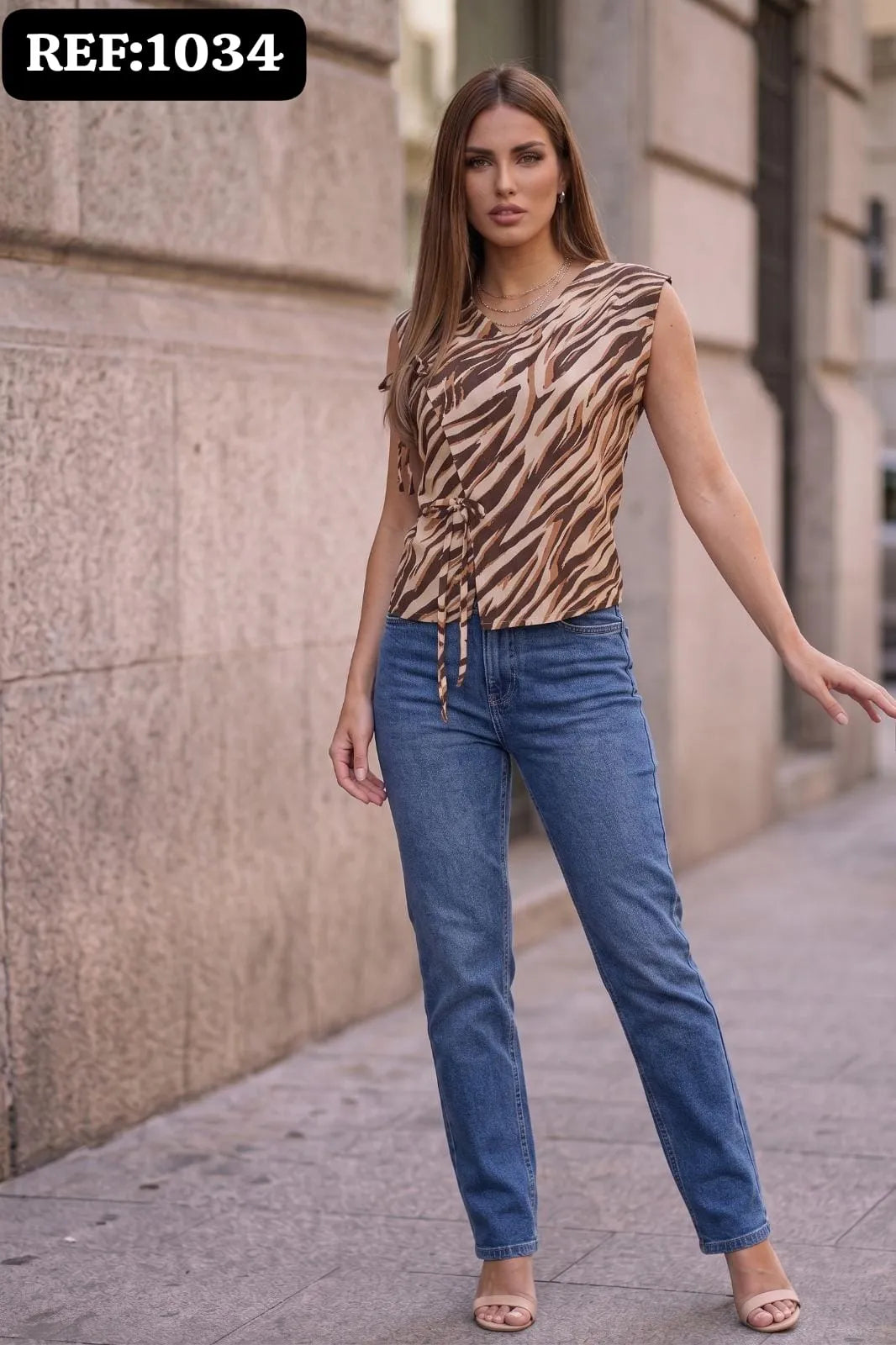 BLUSA DAMA ANIMAL PRINT REF 1034