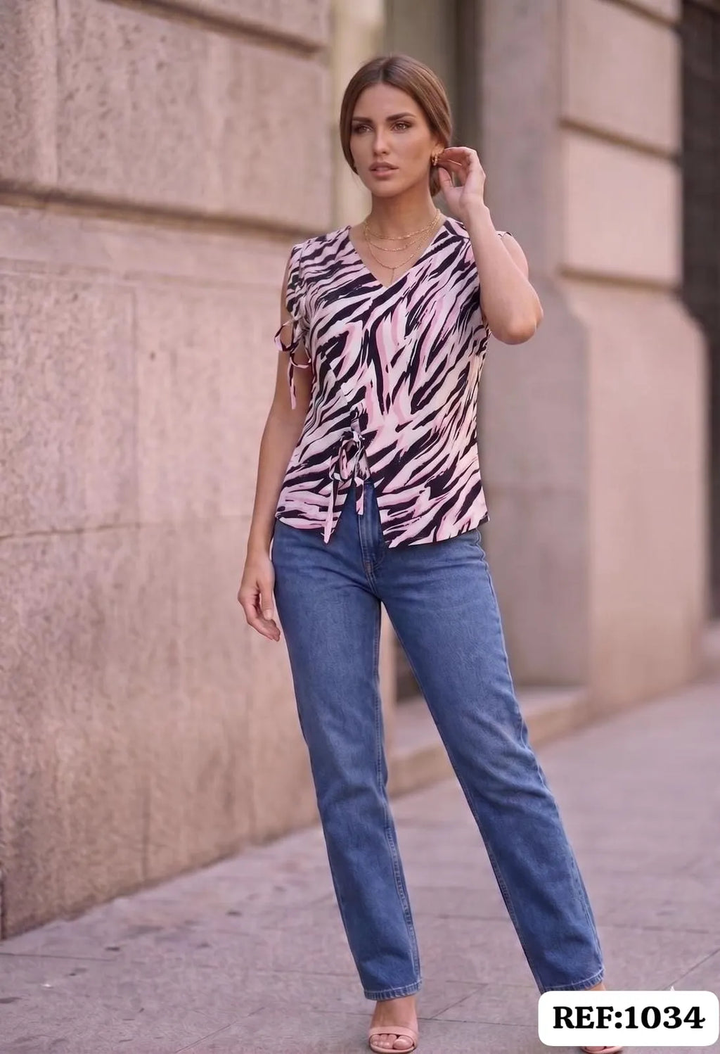 BLUSA DAMA ANIMAL PRINT REF 1034