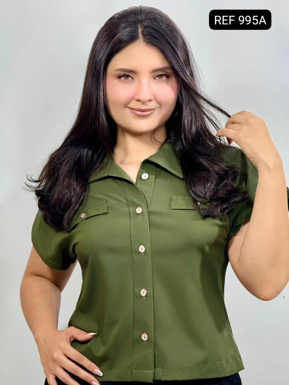 BLUSA CAMISERA CLASICA REF: 995A