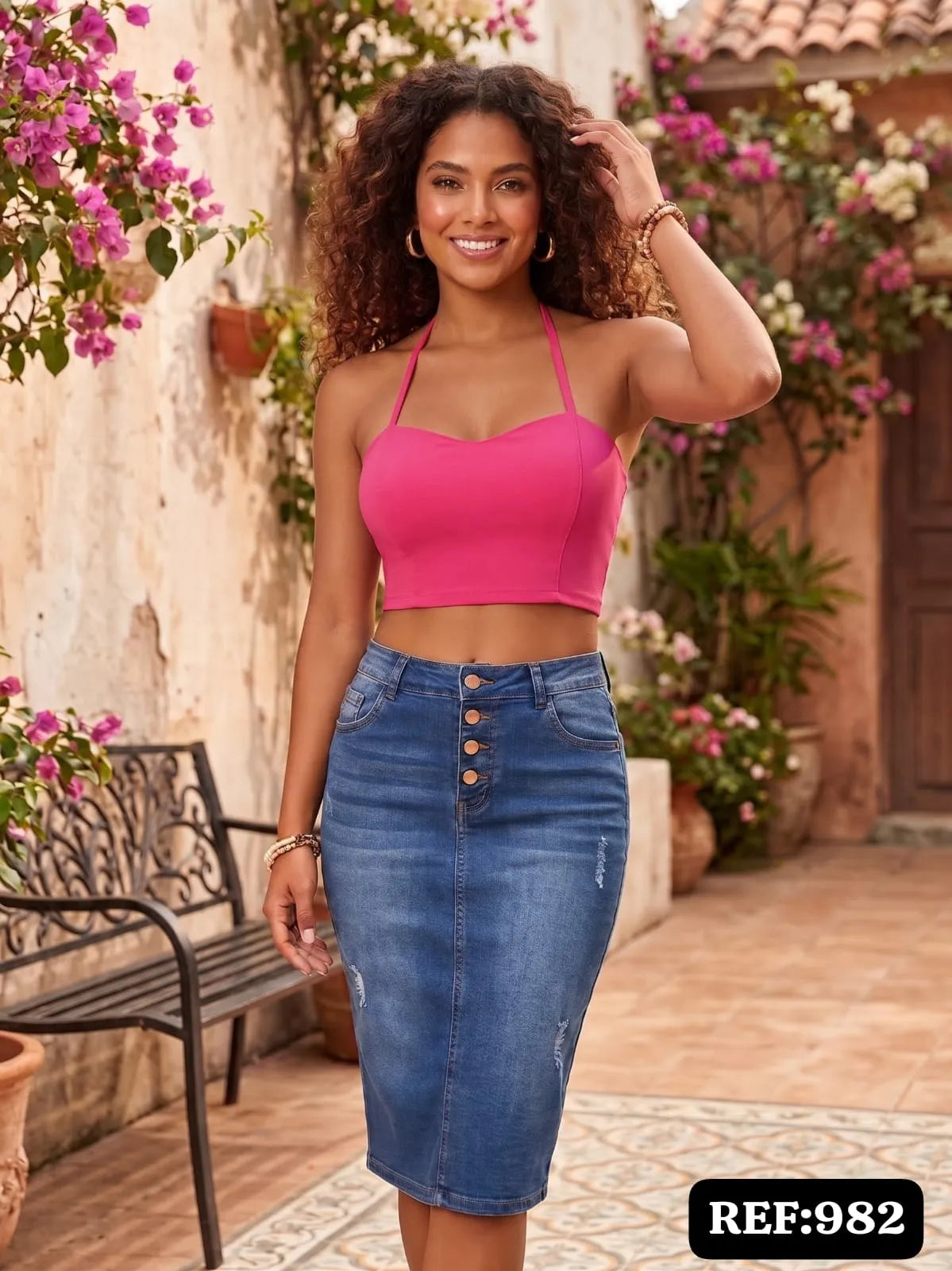 BLUSA DAMA TIPO  CORSÉ REF 982