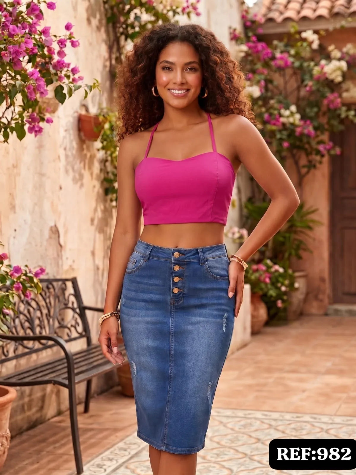 BLUSA DAMA TIPO  CORSÉ REF 982