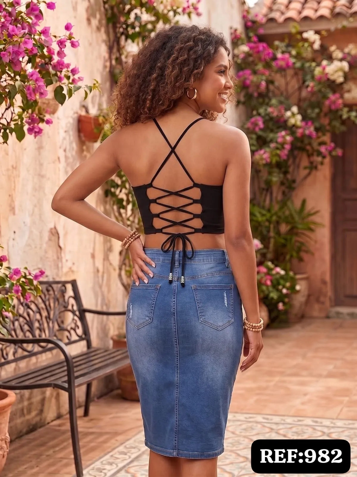 BLUSA DAMA TIPO  CORSÉ REF 982
