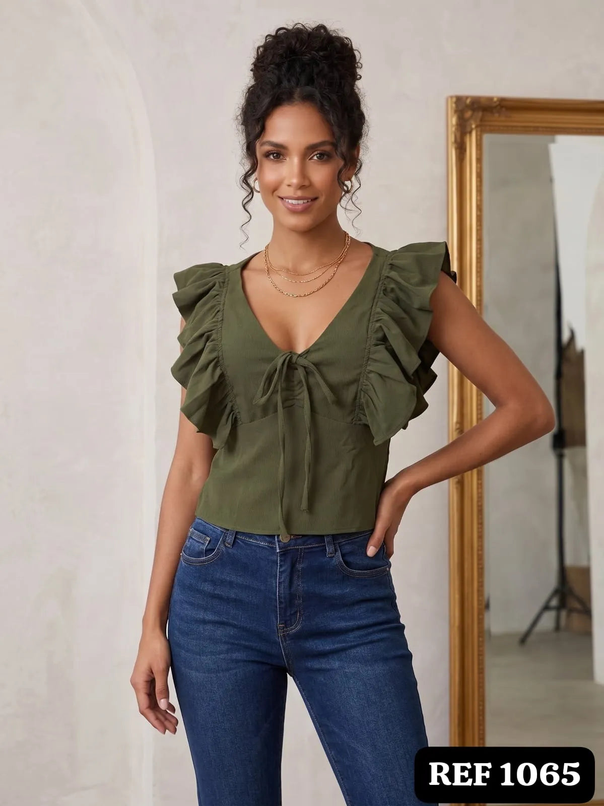 BLUSA DAMA CON BOLERO REF 1065
