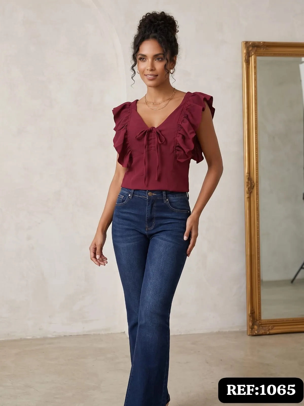 BLUSA DAMA CON BOLERO REF 1065