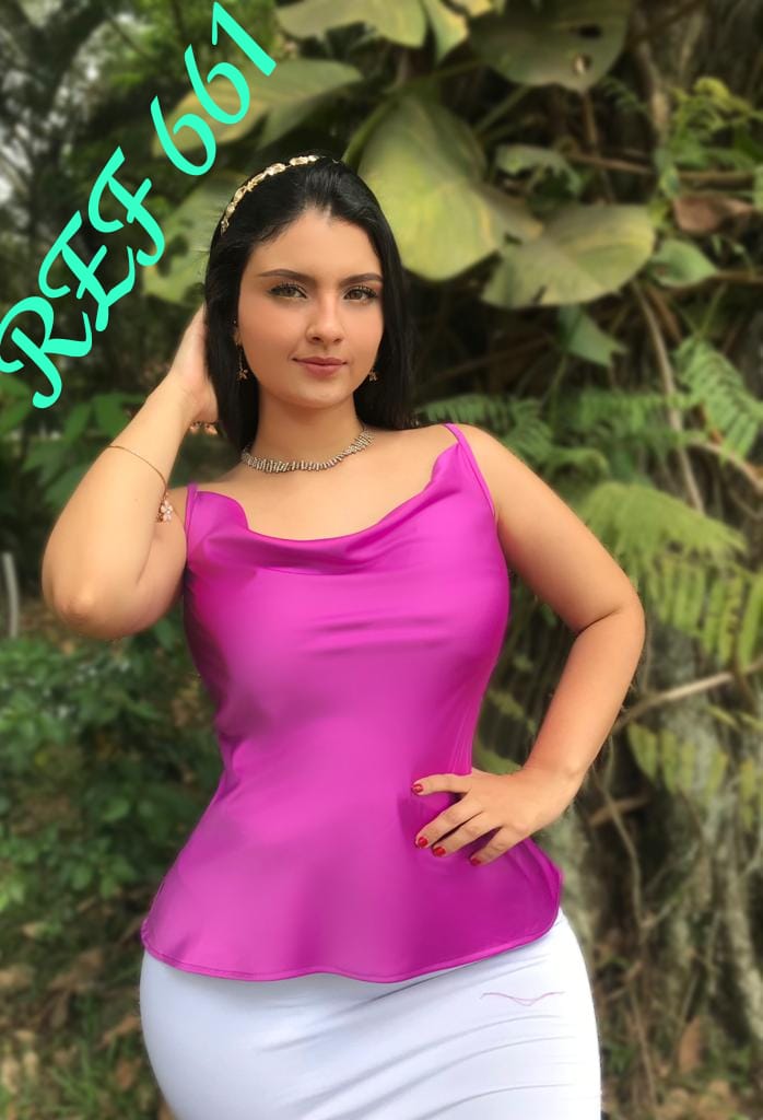 BLUSA MUJER 661 - Blusa Rosa Linda