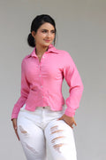 BLUSA MUJER 738 - Blusa Rosa Linda