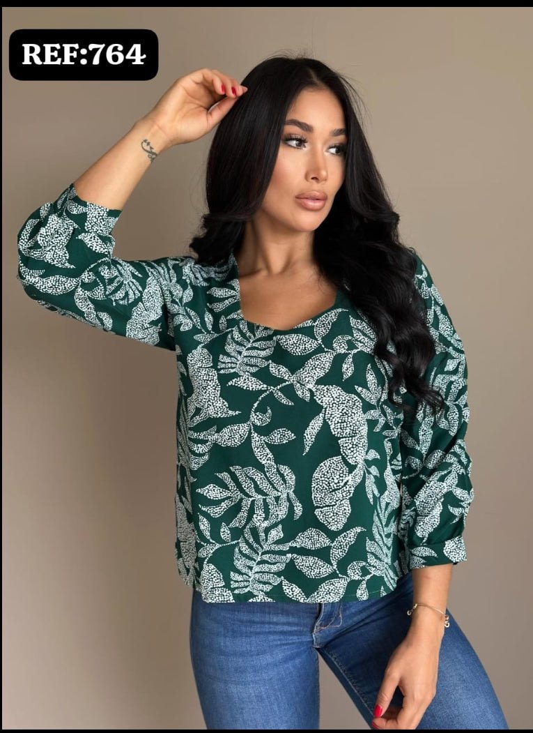 BLUSA MUJER 764 - Blusa Rosa Linda