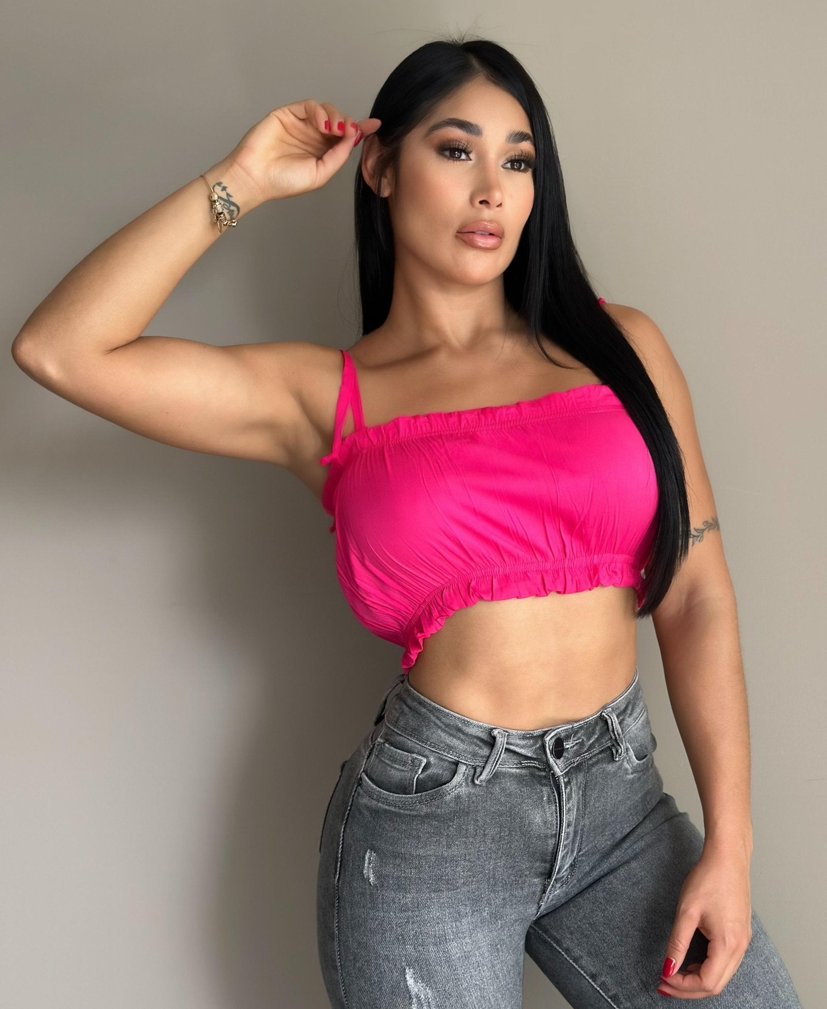 BLUSA MUJER 783R - Blusa Rosa Linda