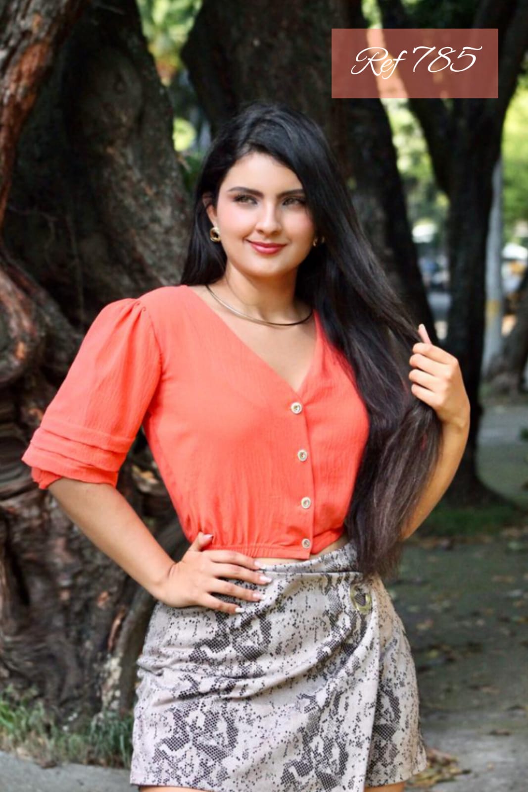 BLUSA MUJER 785 - Blusa Rosa Linda