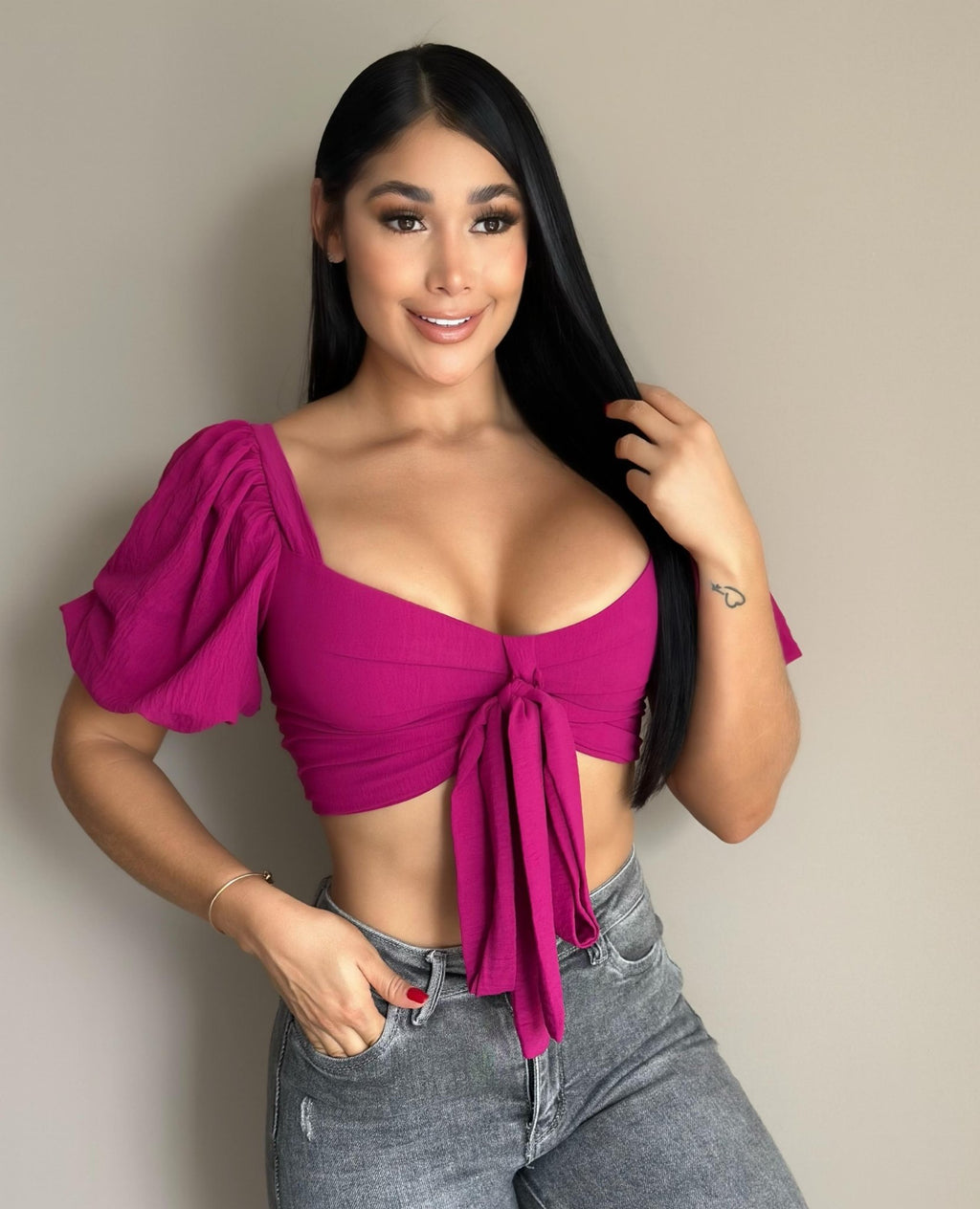 BLUSA MUJER 800 - Blusa Rosa Linda