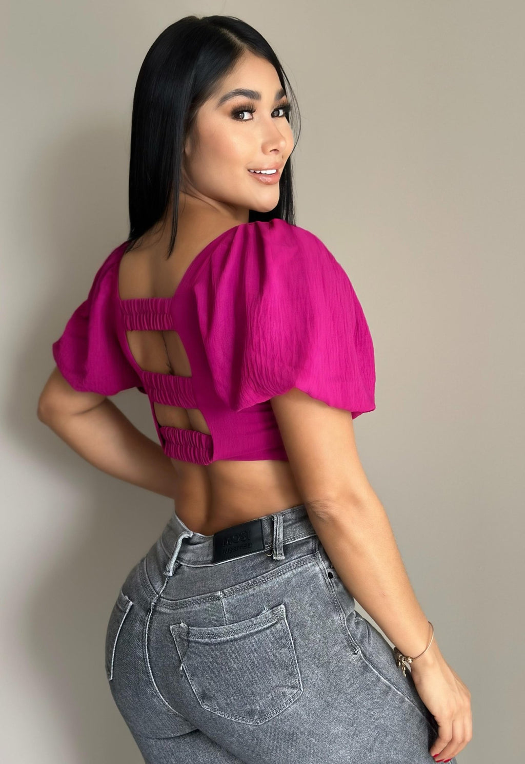 BLUSA MUJER 800 - Blusa Rosa Linda
