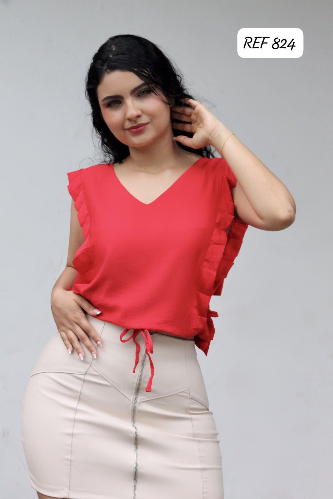 BLUSA MUJER 824 - Blusa Rosa Linda