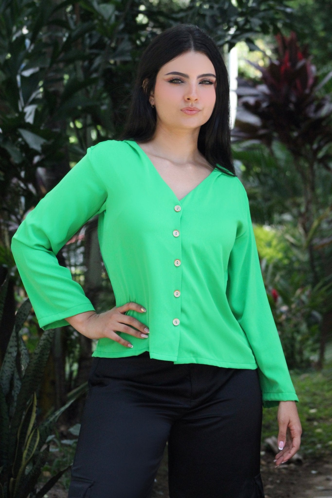 BLUSA MUJER 829 - Blusa Rosa Linda