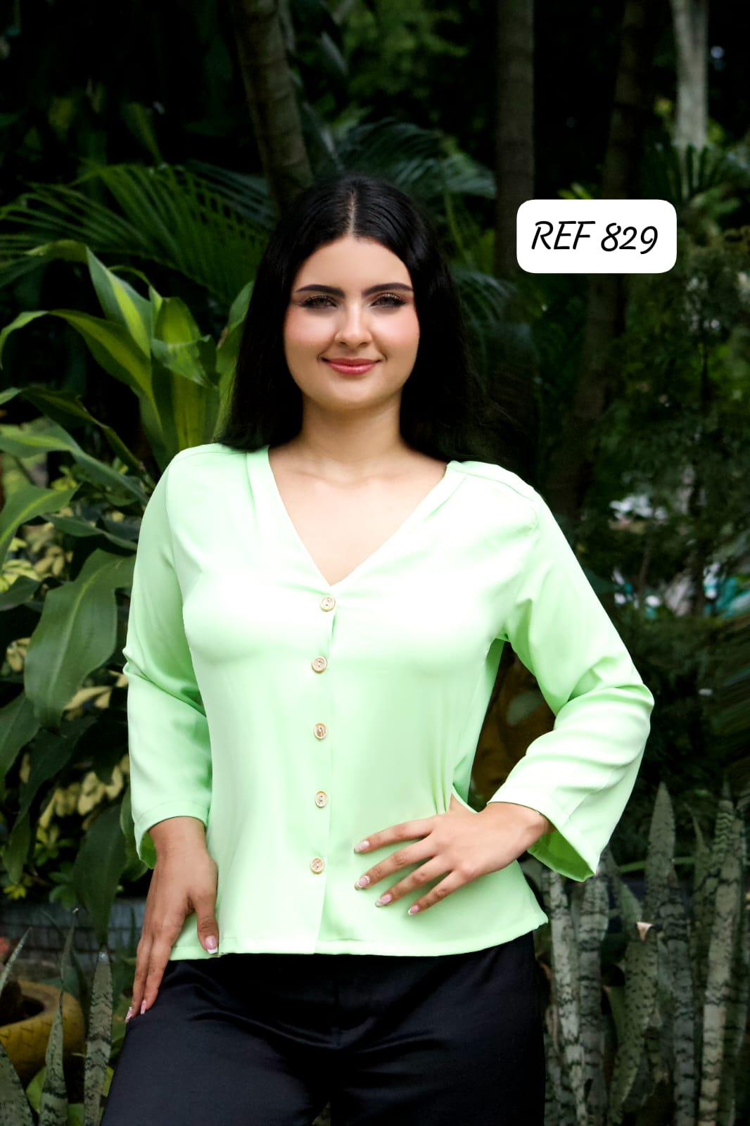 BLUSA MUJER 829 - Blusa Rosa Linda