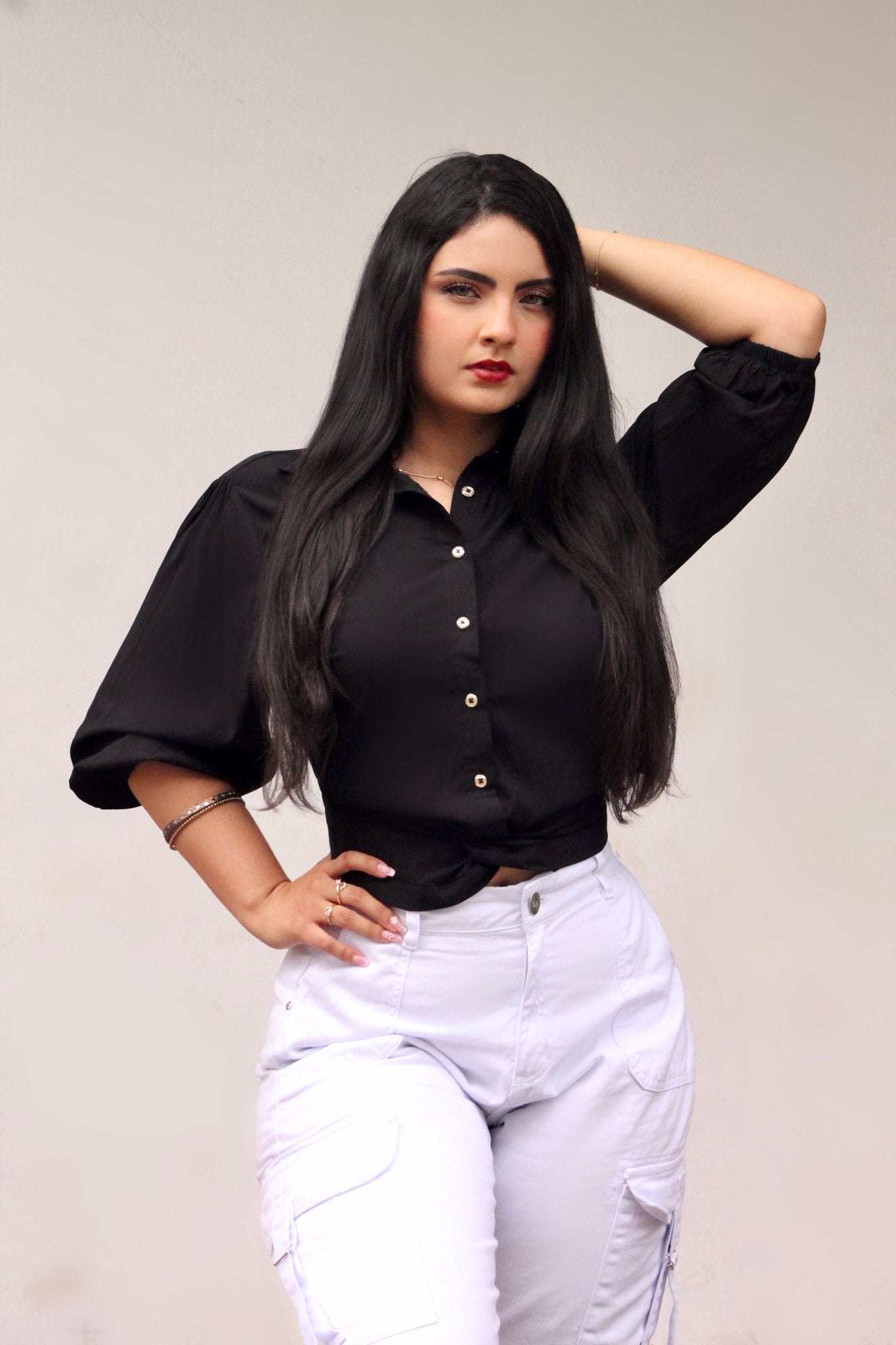 BLUSA MUJER 844 - Blusa Rosa Linda