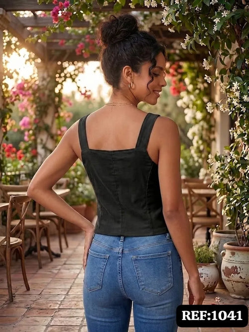 BLUSA DAMA ESTILO CORSET REF 1041
