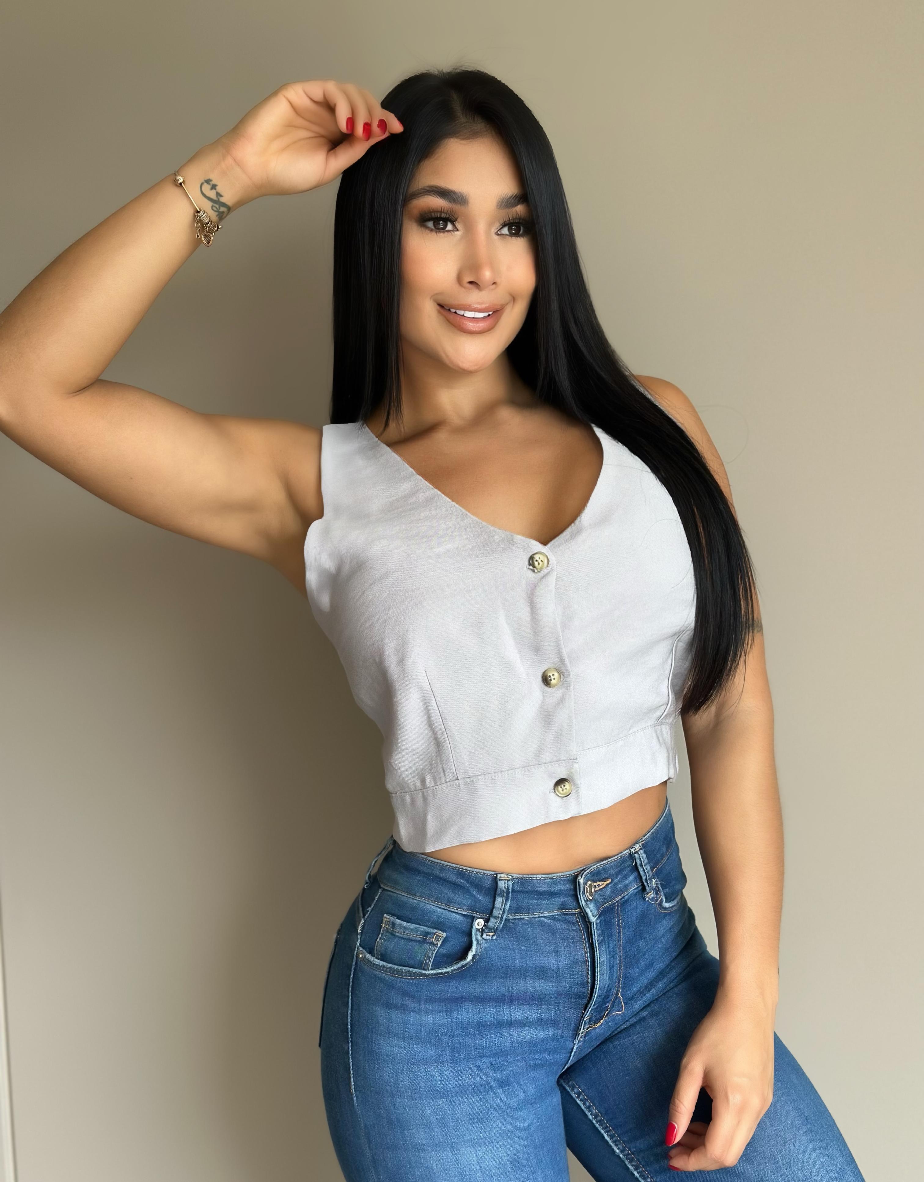 CHALECO CUELLO EN V 912