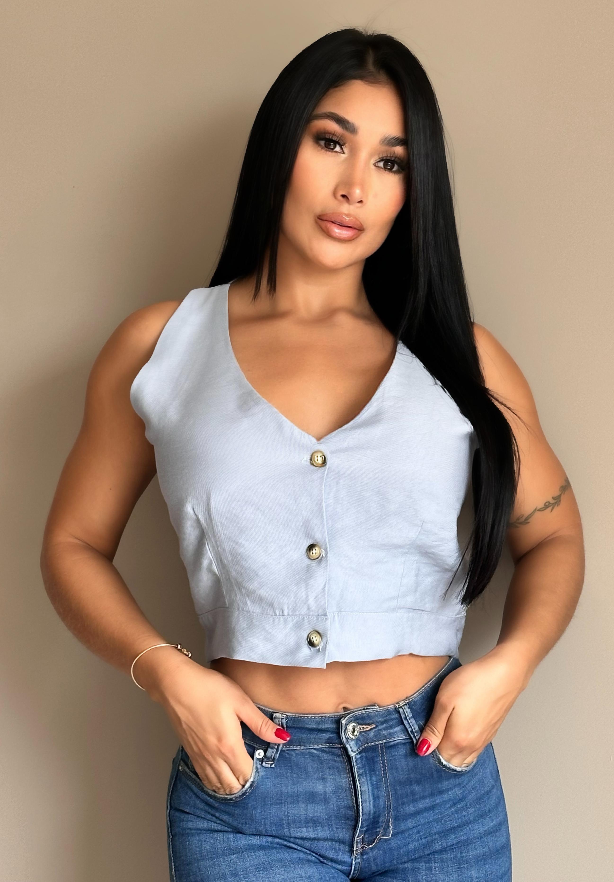 CHALECO CUELLO EN V 912