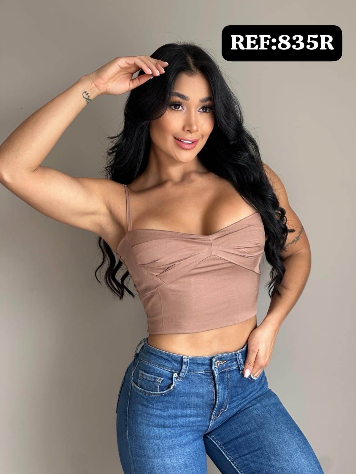 BLUSA PRENSES EN COPA 835R