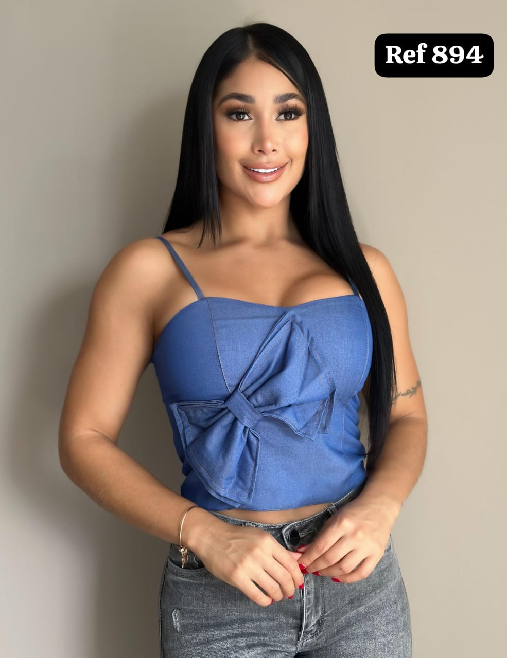 BLUSA CON MOÑO 894