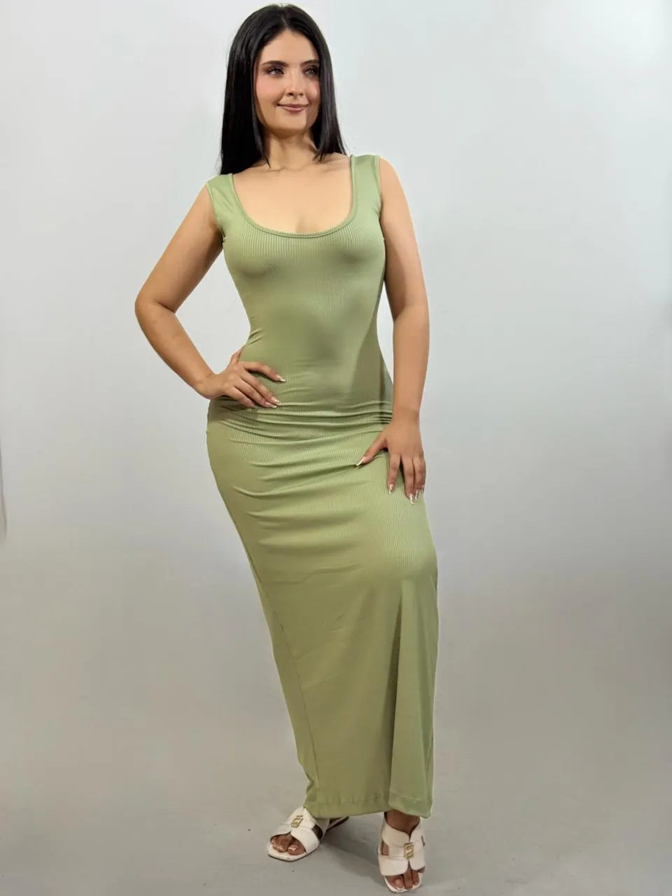 VESTIDO LARGO EN RID REF 1046