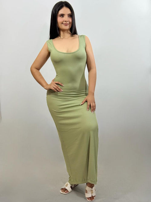 VESTIDO LARGO EN RID REF 1046